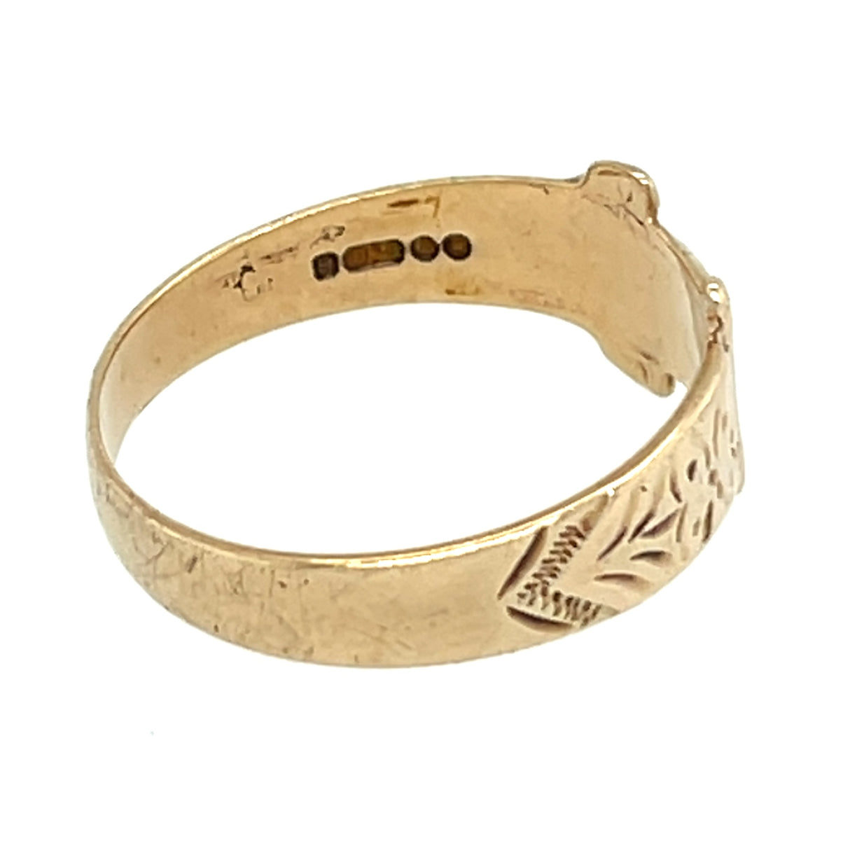 1970s 9ct Gold Buckle Ring