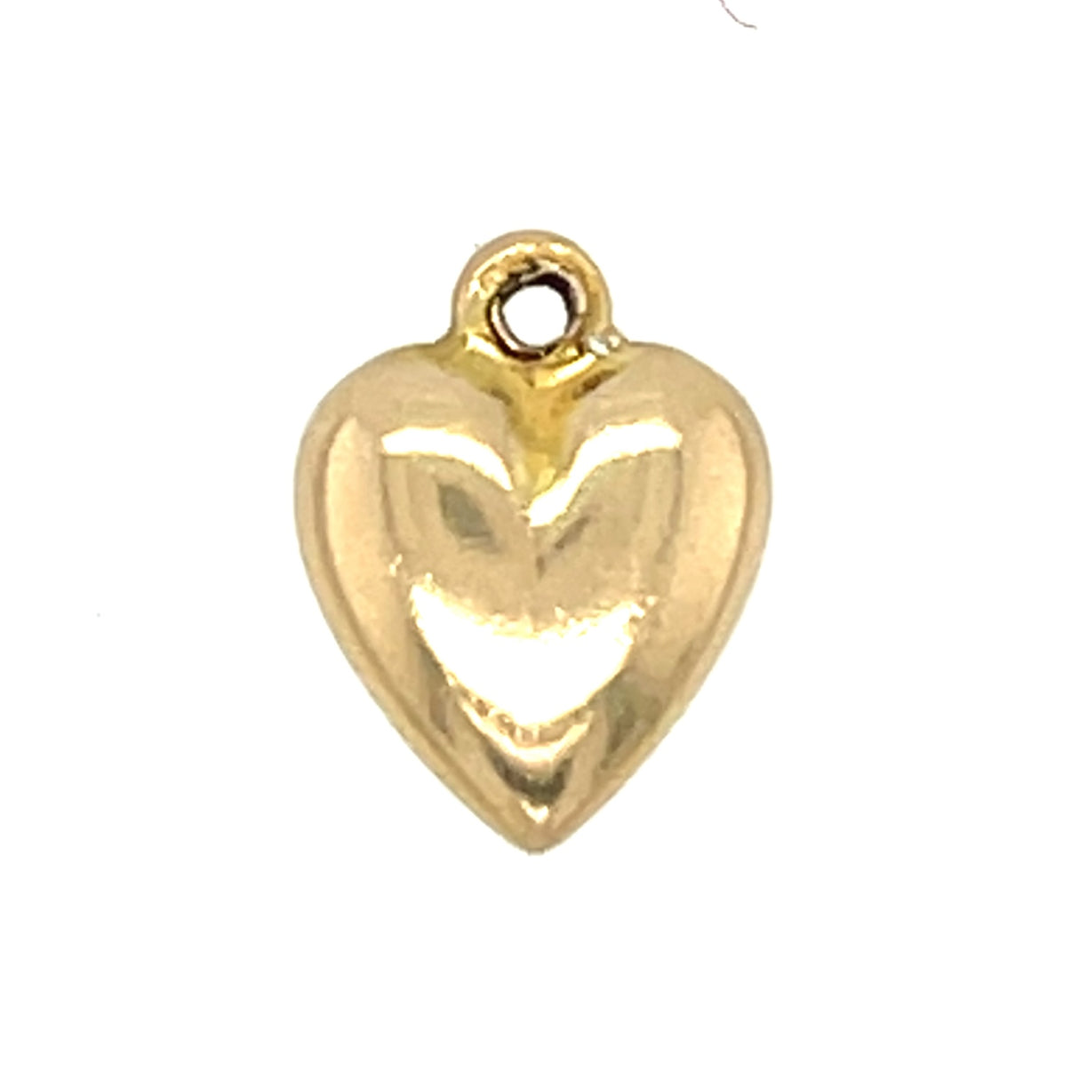 Antique gold heart with diamond pendant 