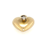 Antique gold heart with diamond 