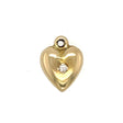 Antique gold heart with diamond 