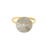 art deco sunburst ring diamond and platinum