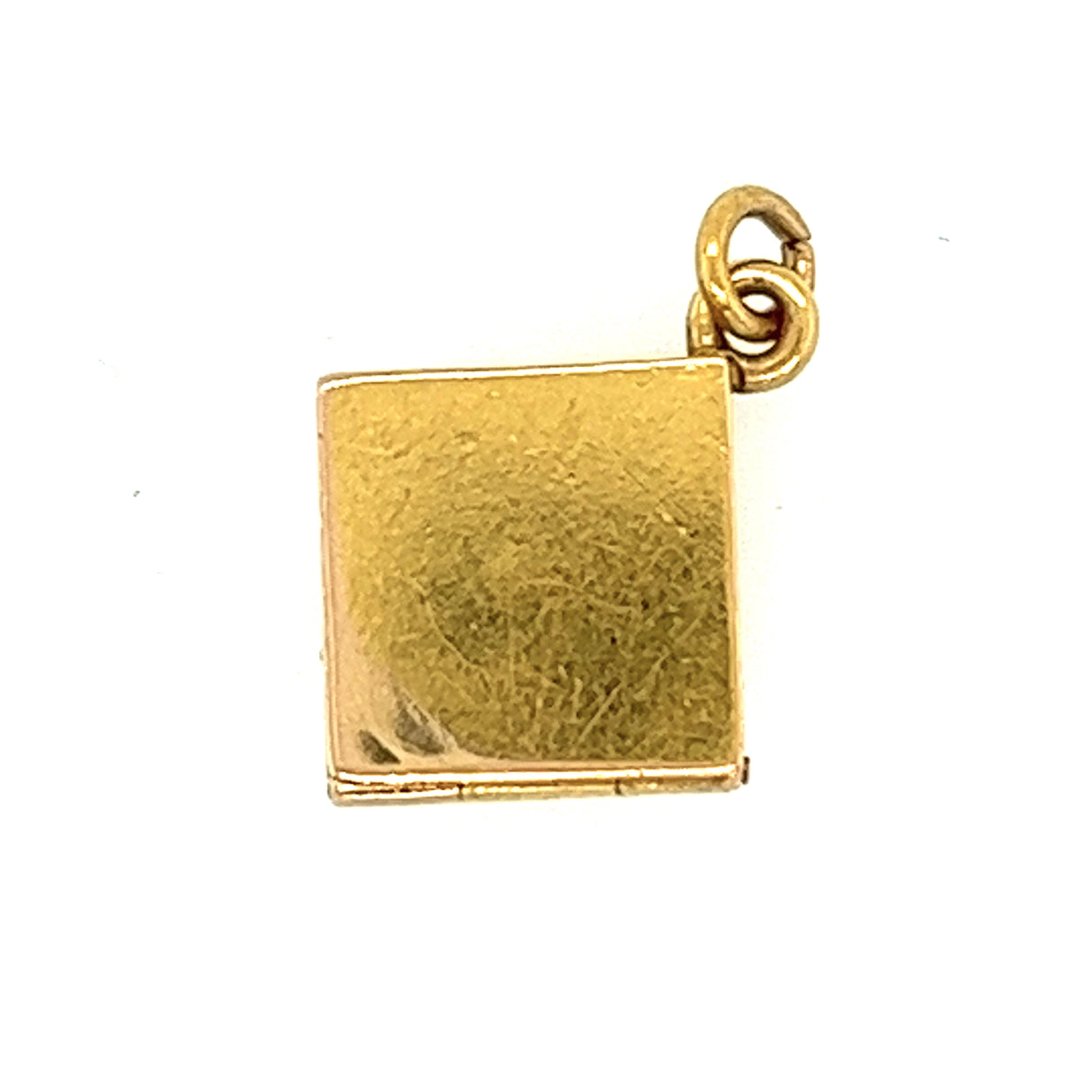 Vintage Gold Square Locket Pendant 