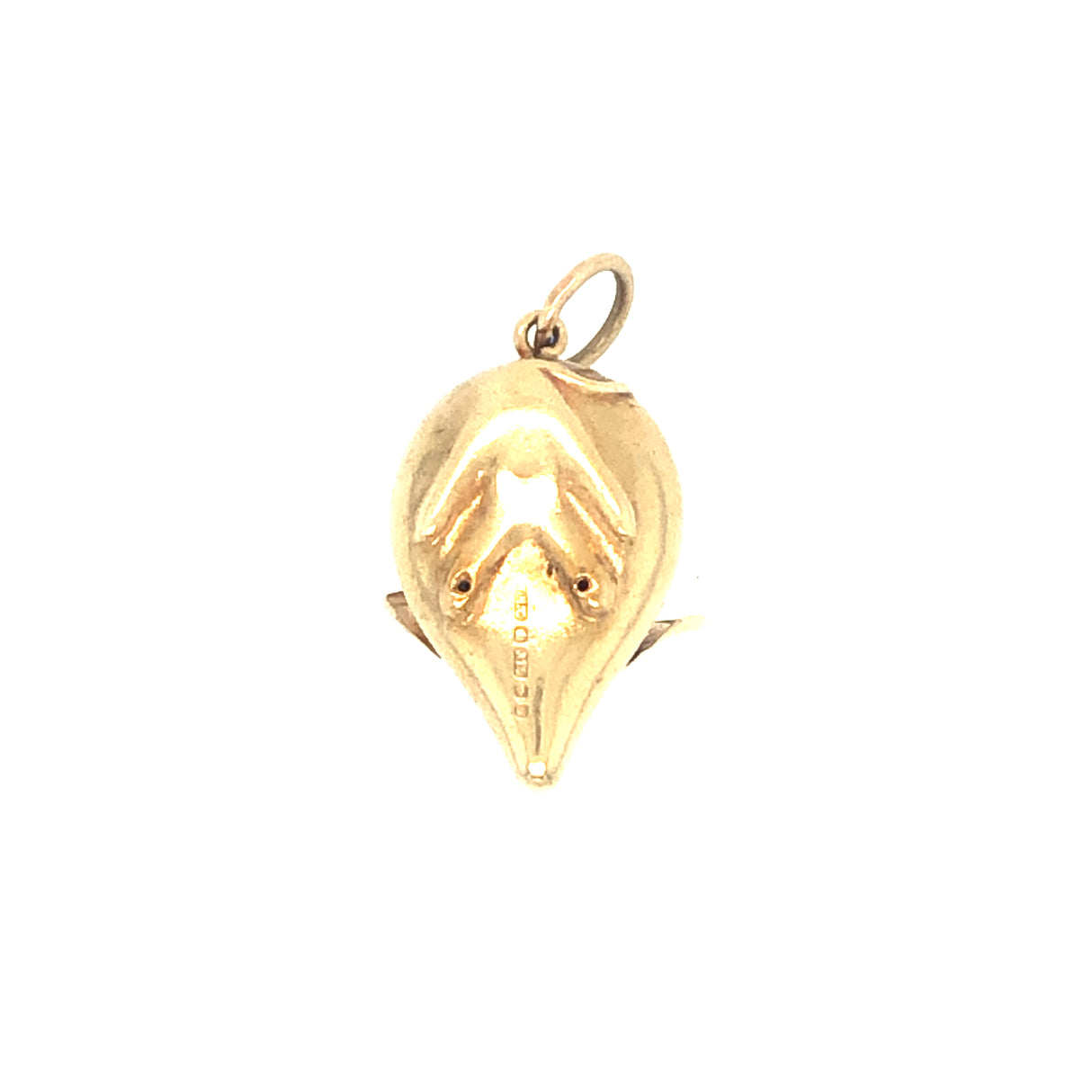 Vintage Mid-Century Gold Mouse Charm Pendant