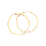 9ct Gold X-Large Hollow Hoop Earrings