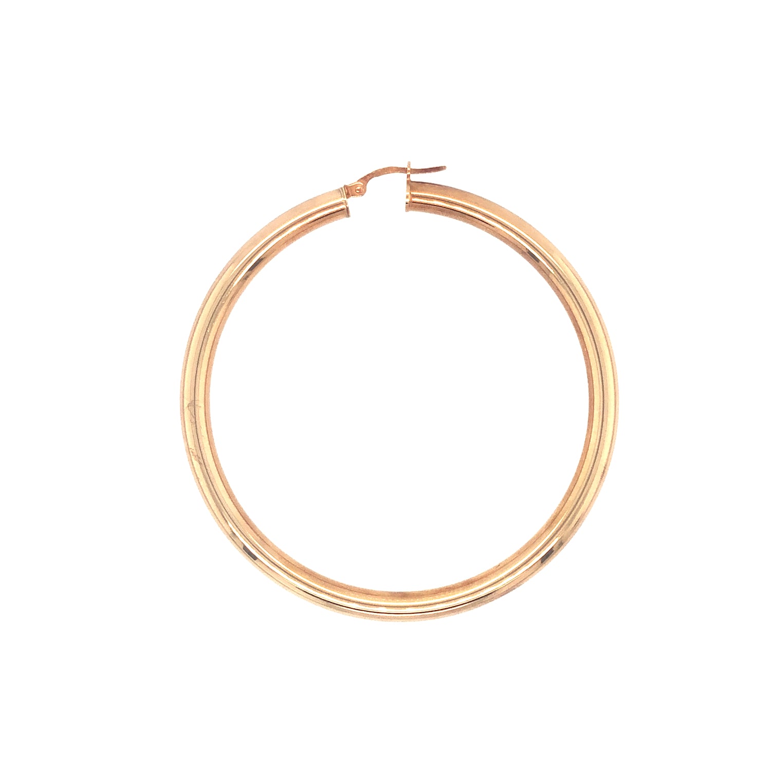 Large hollow gold hoop on sale earrings