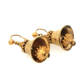 Antique Victorian Gold Bell Drop Earrings