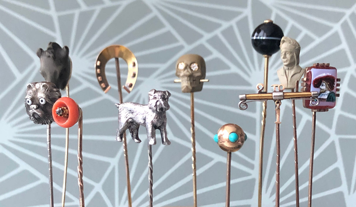 vintage and antique stickpins tie pins