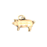 Rose Gold Antique Pig Pendant