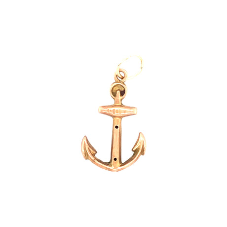 Victorian antique gold anchor pendant 