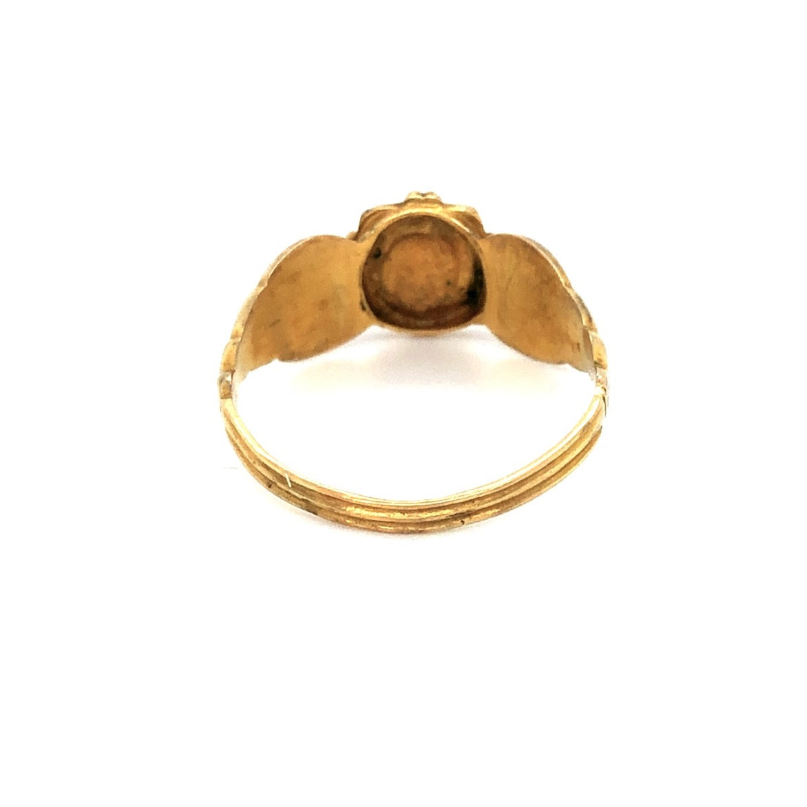 Georgian Three Pearl Gold Ring